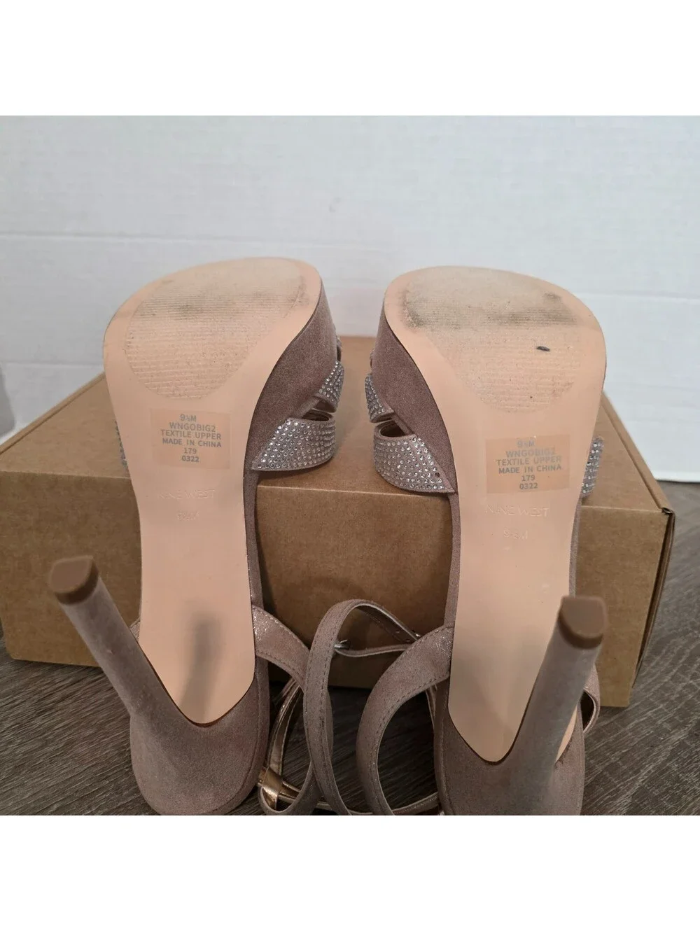 Nine West GoBig Platform Dress Sandals. Size Wn's 9.5